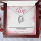Elegant Valentine's Day Heart Necklace for Wife - Express Your Endless Love and Joy