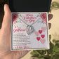 Romantic Heart Pendant Necklace for Girlfriend - Perfect Valentine's Day Gift with Loving Message