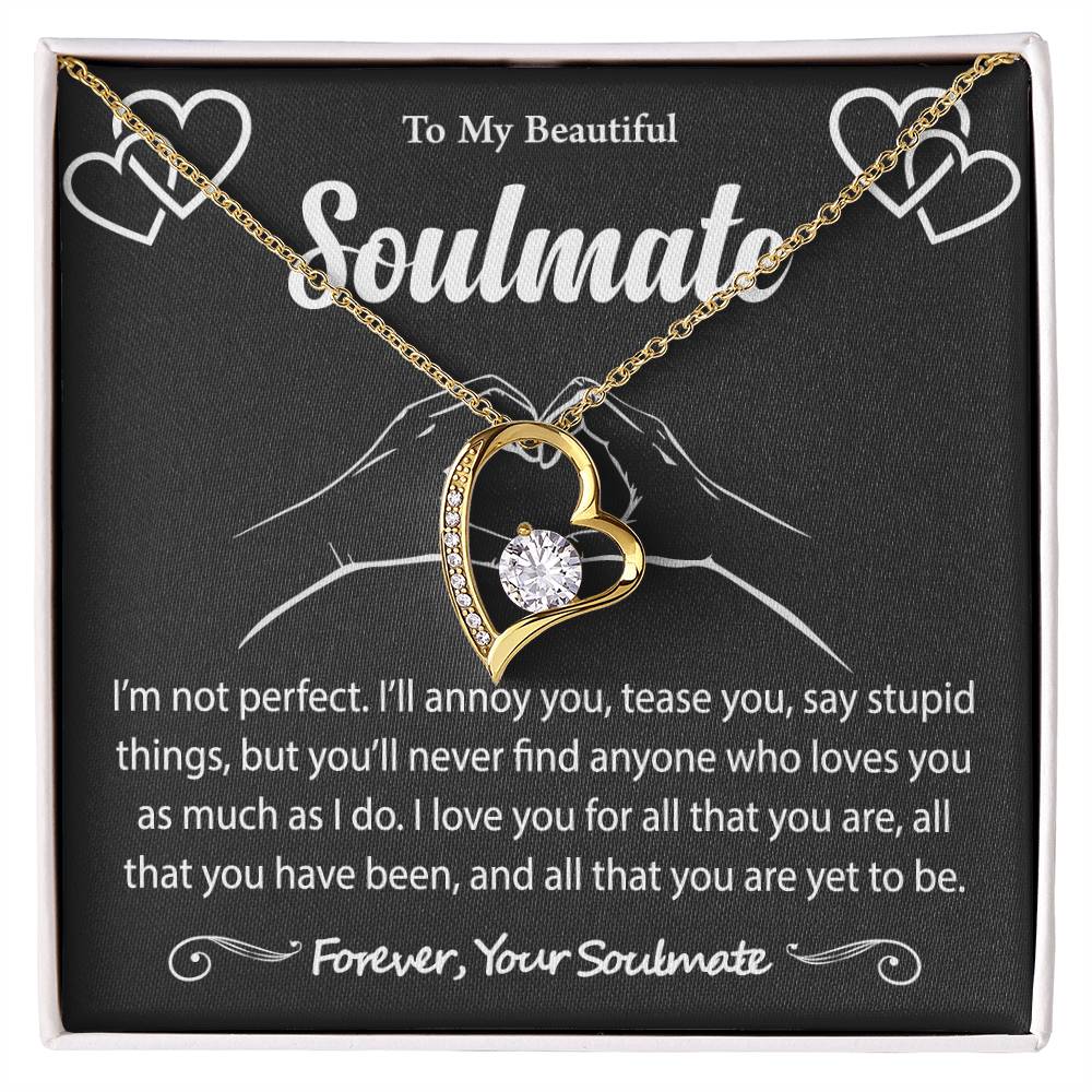 Heart-Shaped Diamond Pendant Necklace Gift for Soulmate